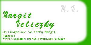 margit veliczky business card